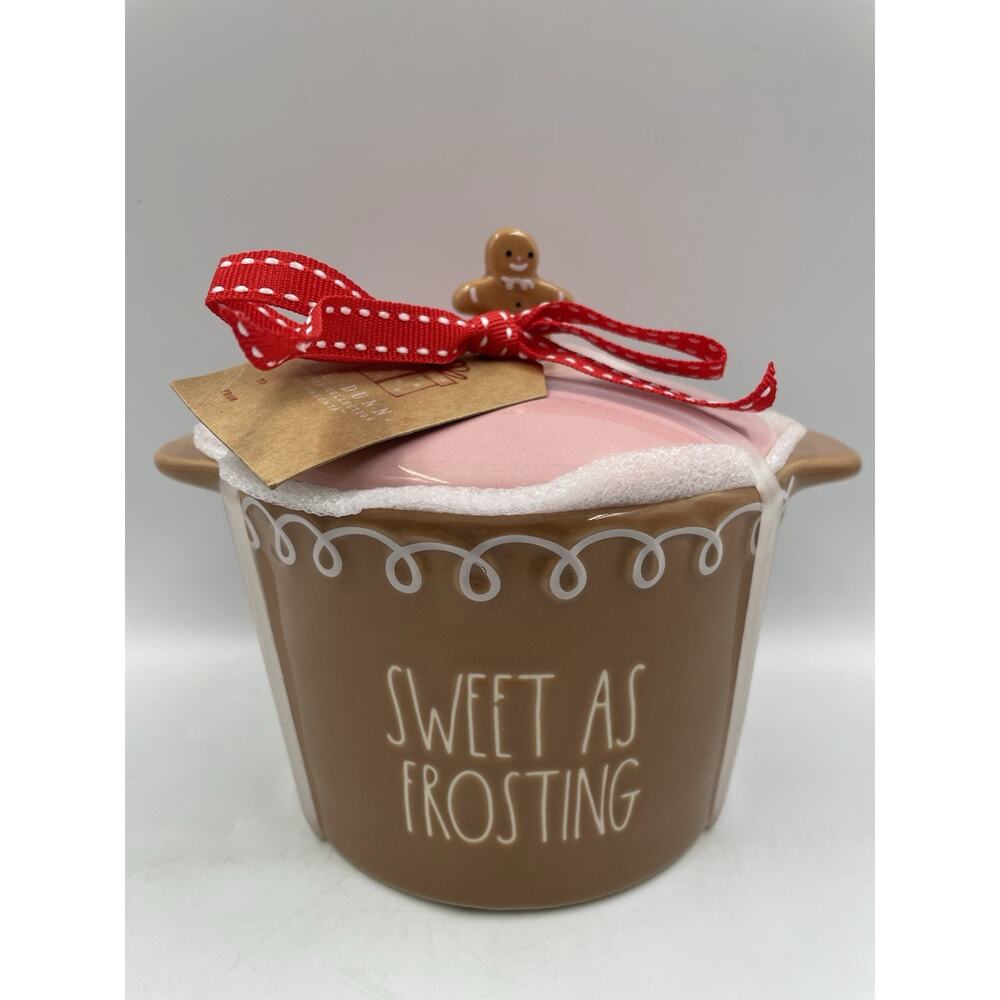 NEW Rae Dunn Sweet As Frosting Canister Gingerbread Cupcake Ceramic Jar